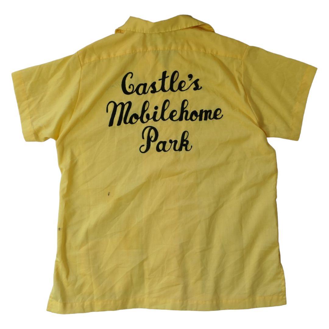 VINTAGE 70s M Bowling shirt -Hilton-