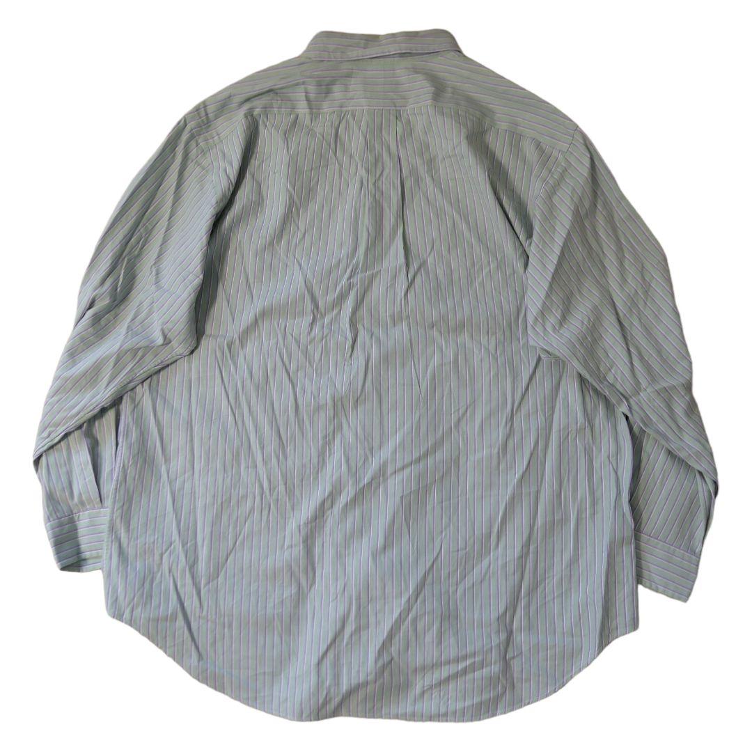 USED 17 Button down stripe shirt -RalphLauren-