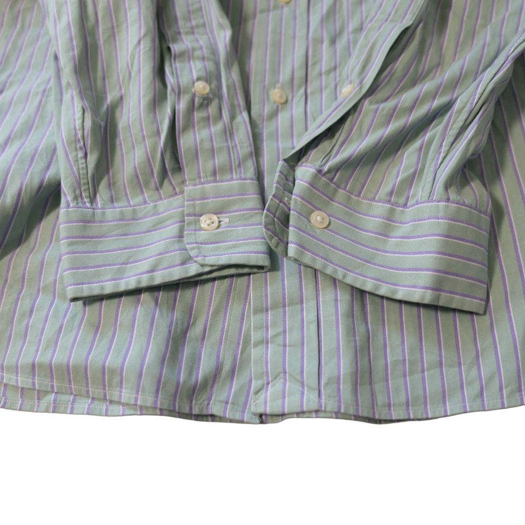USED 17 Button down stripe shirt -RalphLauren-