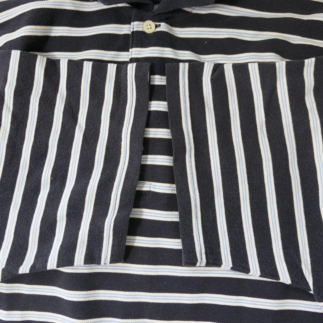 USED L Border polo shirt -TOMMY HILFIGER-
