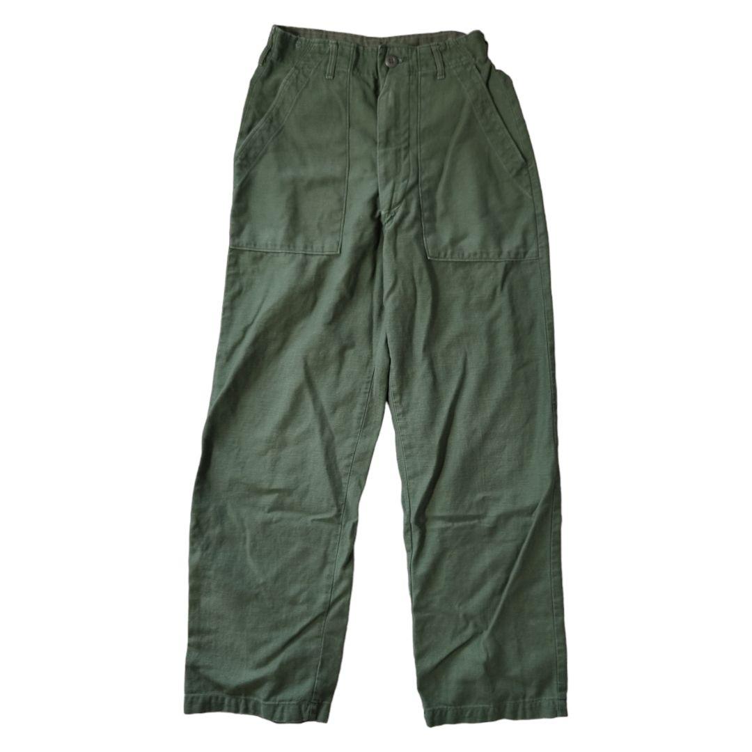 VINTAGE 60-70s 30inch OG-107 Baker pants -U.S.ARMY-