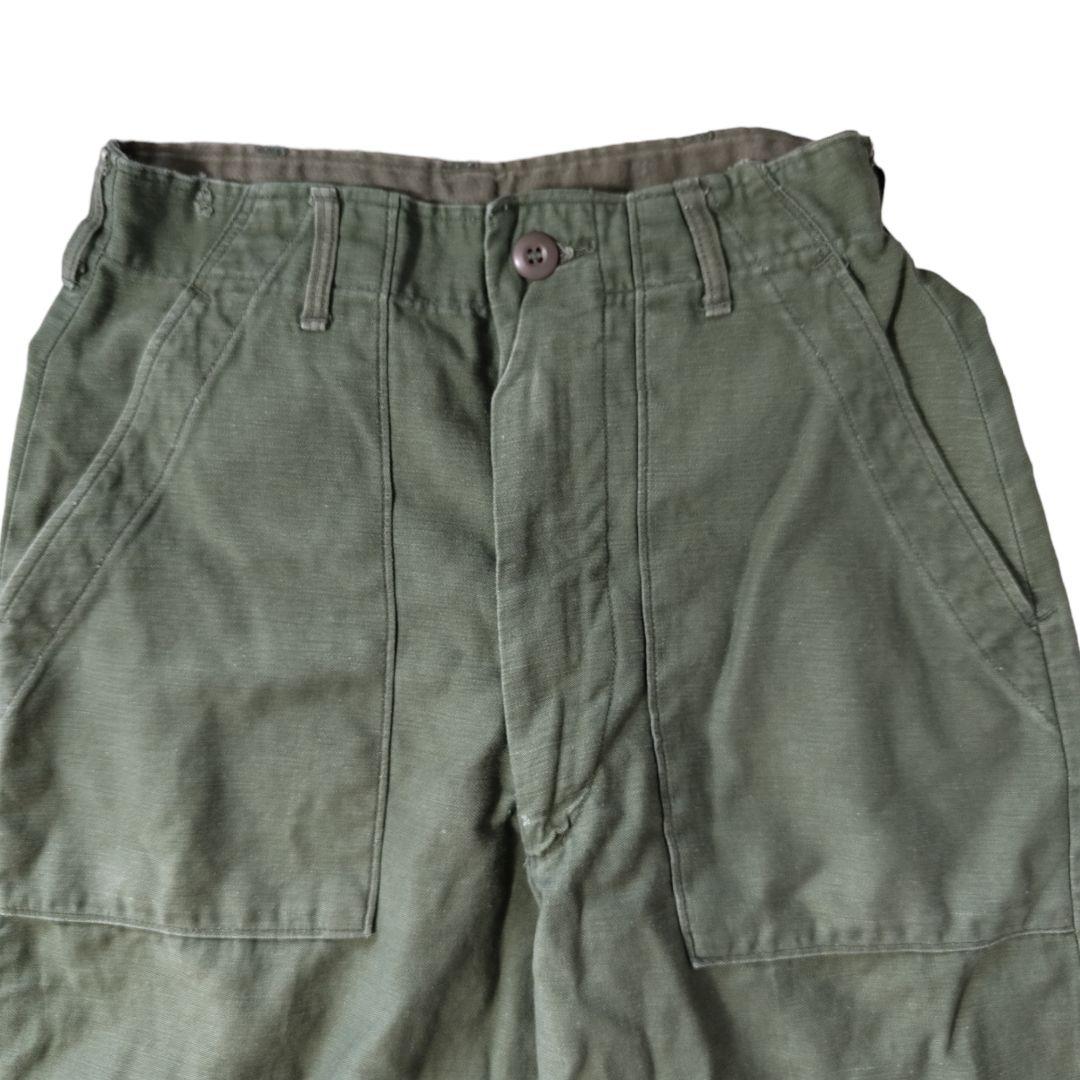 VINTAGE 60-70s 30inch OG-107 Baker pants -U.S.ARMY-