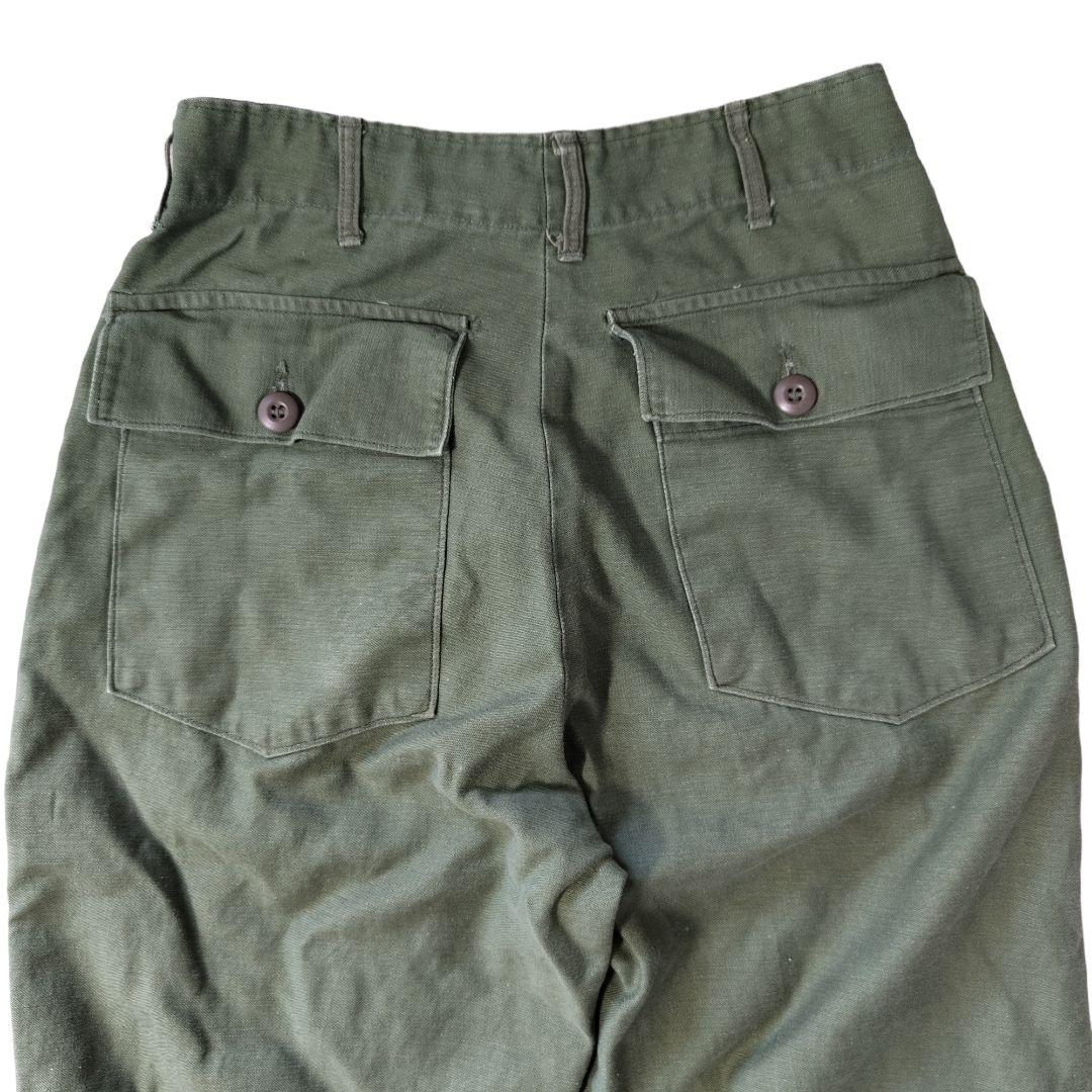 VINTAGE 60-70s 30inch OG-107 Baker pants -U.S.ARMY-