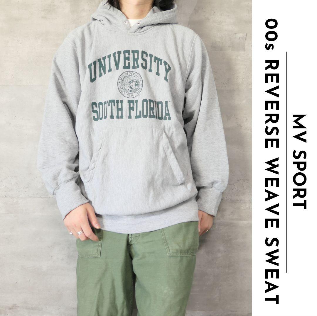 VINTAGE 00s M Reverse weave type hoodie -MV SPORT-