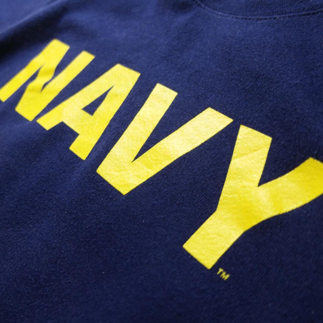 VINTAGE 90-00s S Military Sweat -U.S.NAVY-