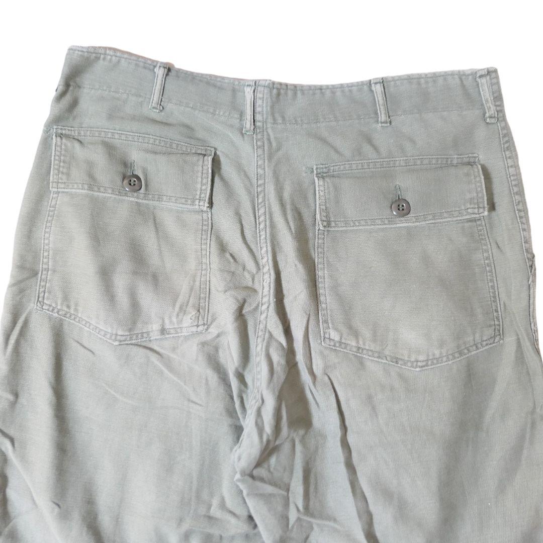 VINTAGE 70s 38inch OG-107 Baker pants -U.S.ARMY-