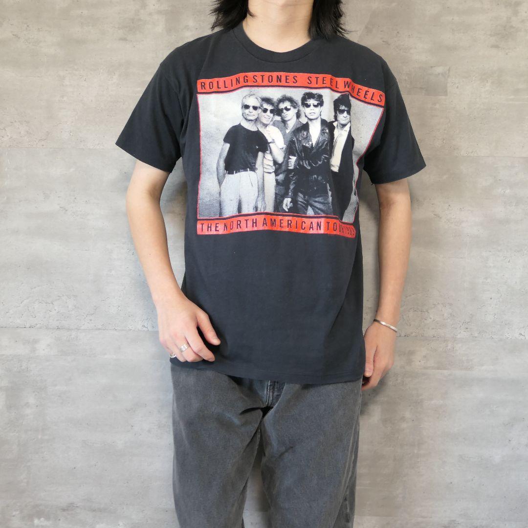 VINTAGE 80s Rock band T-shirt -THE ROLLING STONES-