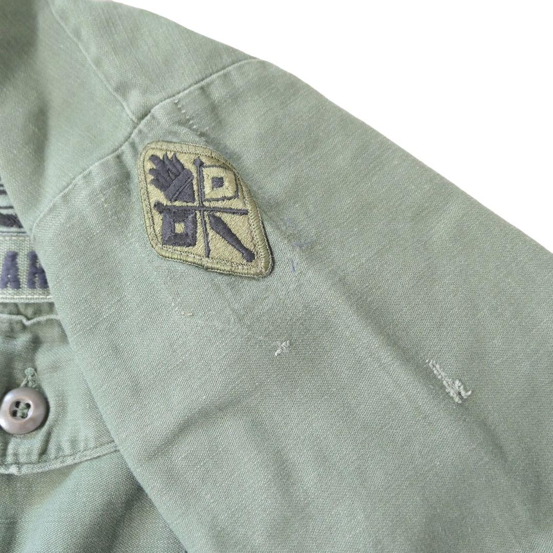 VINTAGE 70s M OG-107 Utility shirt -U.S.ARMY-