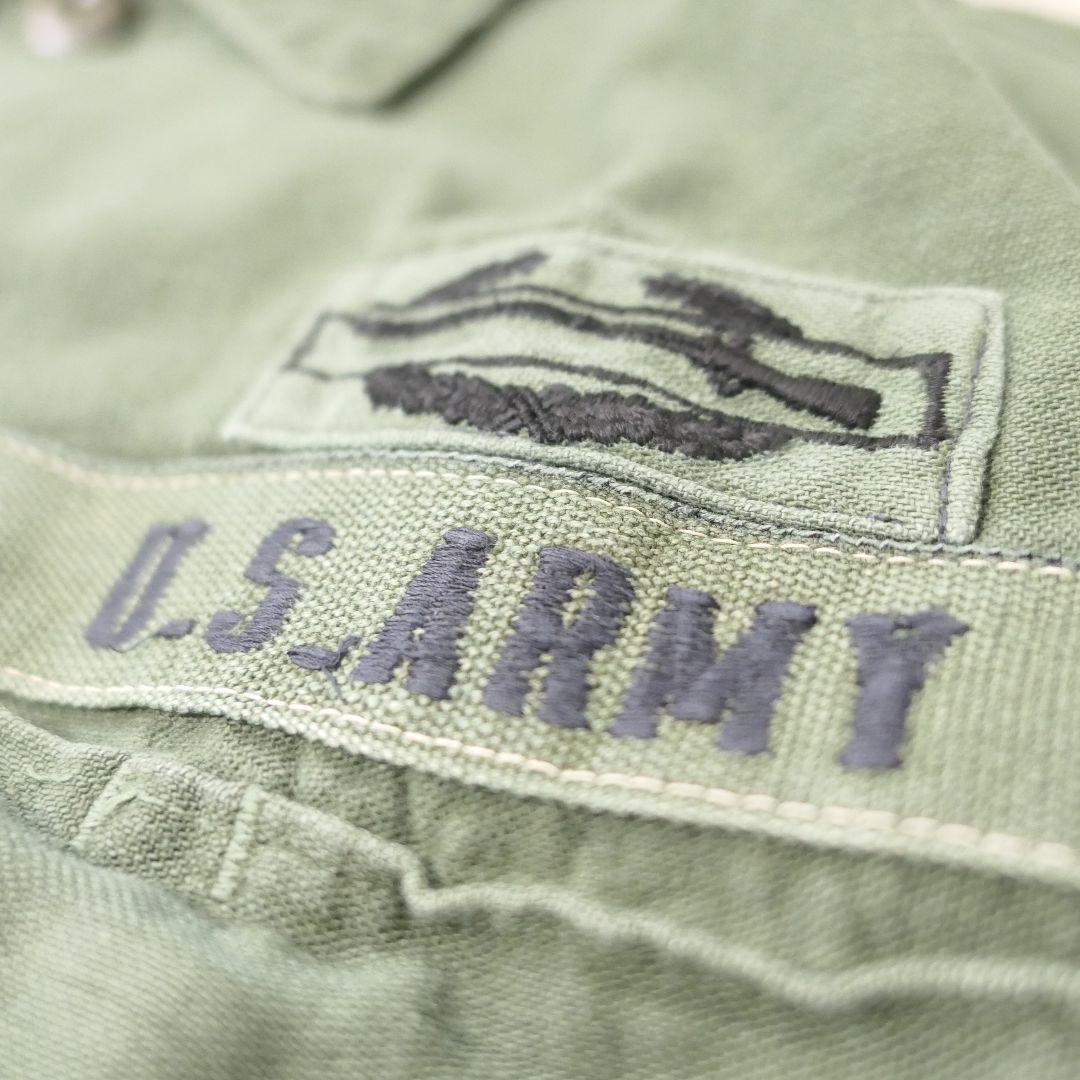 VINTAGE 70s M OG-107 Utility shirt -U.S.ARMY-