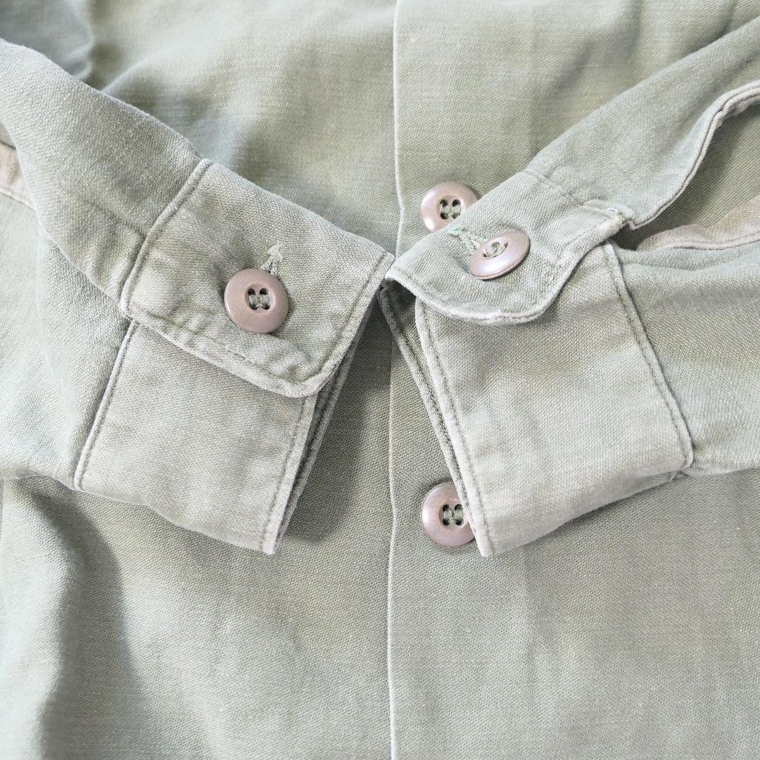 VINTAGE 70s M OG-107 Utility shirt -U.S.ARMY-