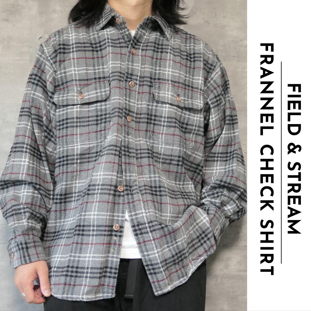 USED L Heavy frannel shirt -FIELD & STREAM-