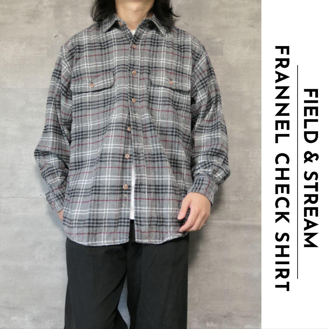 USED L Heavy frannel shirt -FIELD & STREAM-