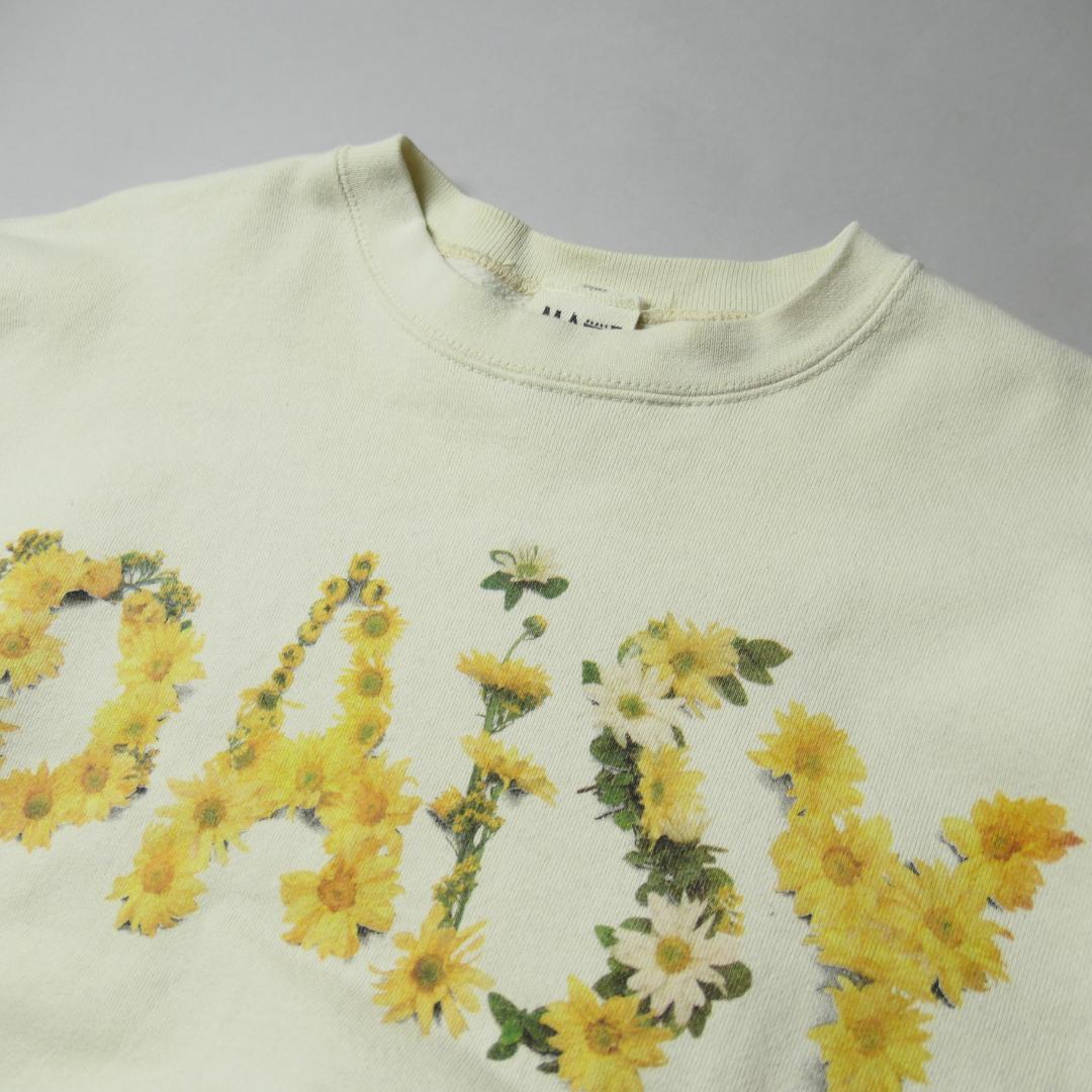 VINTAGE 90s L-XL Flower Art Sweat -MAZE-