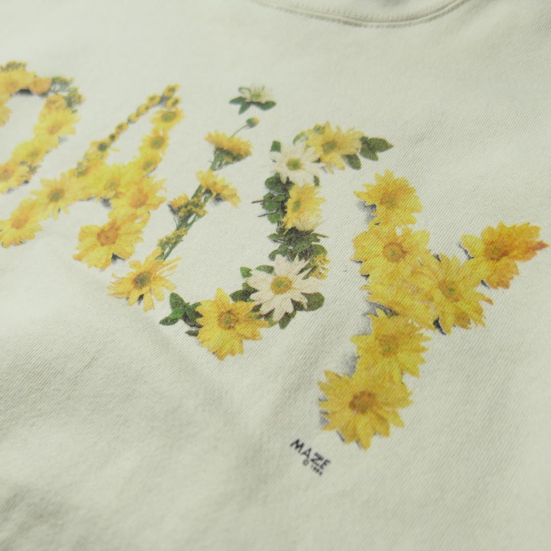 VINTAGE 90s L-XL Flower Art Sweat -MAZE-