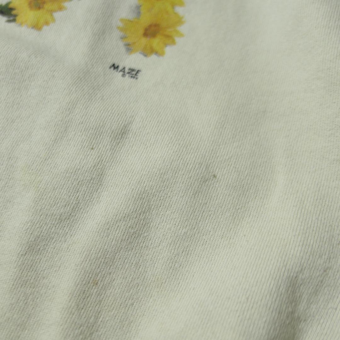 VINTAGE 90s L-XL Flower Art Sweat -MAZE-