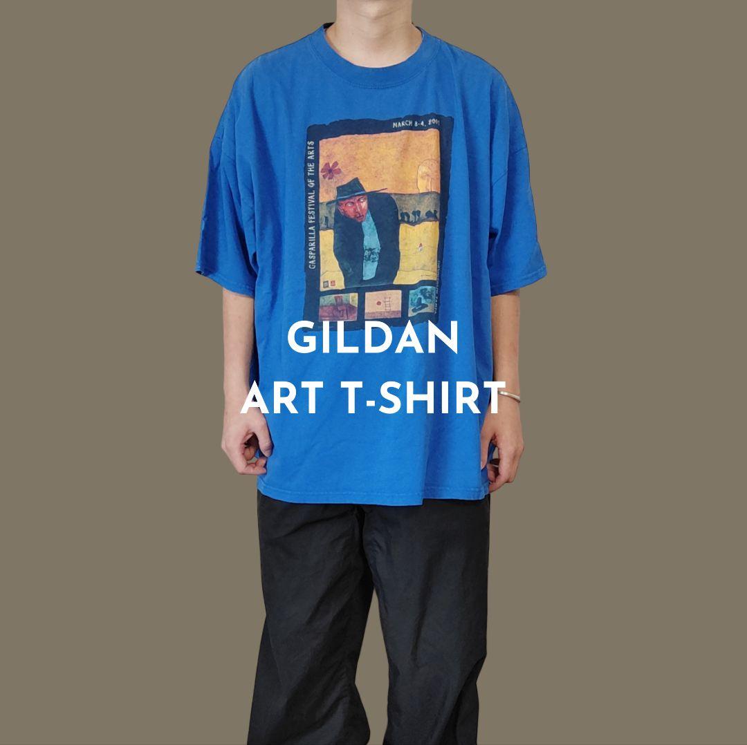 VINTAGE 00s XXL Art T-shirt -GILDAN-
