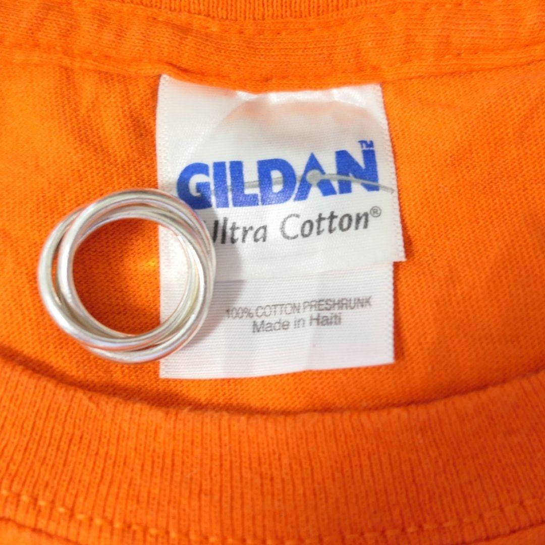 USED L Printed T-shirt -GILDAN-