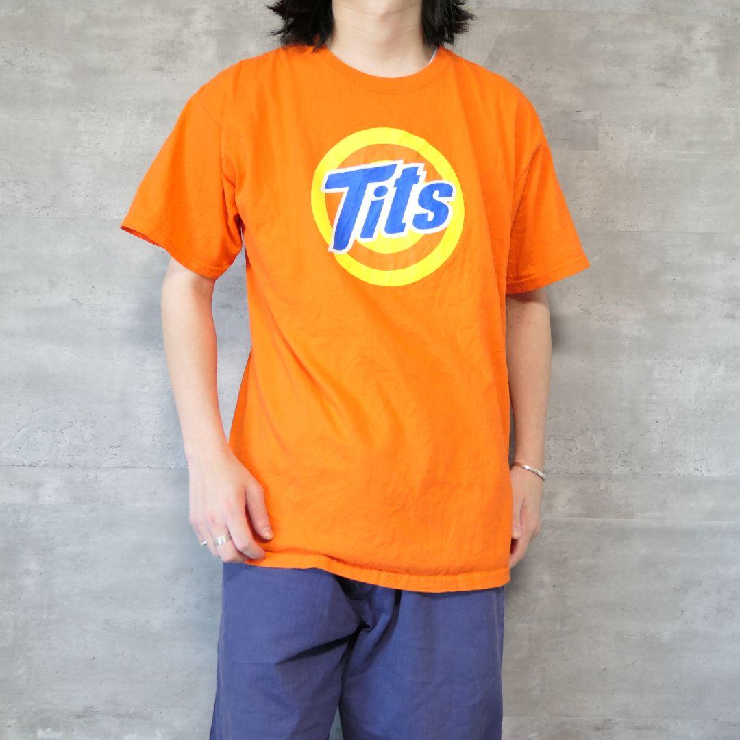 USED L Printed T-shirt -GILDAN-