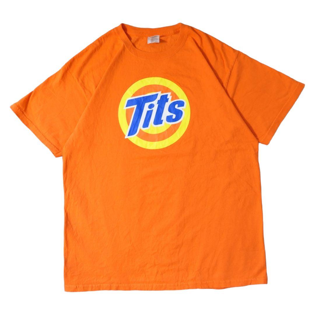 USED L Printed T-shirt -GILDAN-