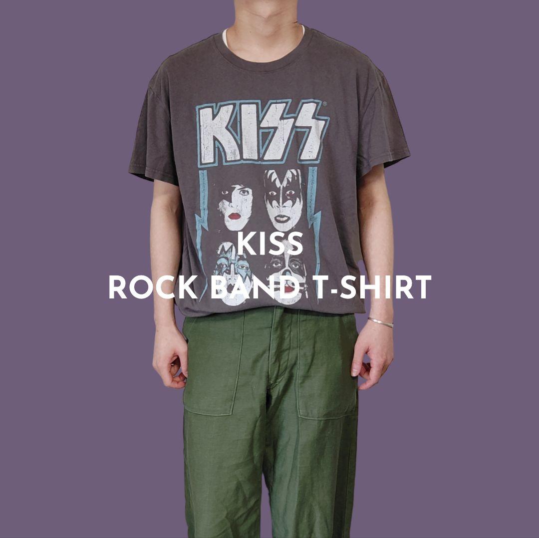 USED XXL Rock band T-shirt -KISS-