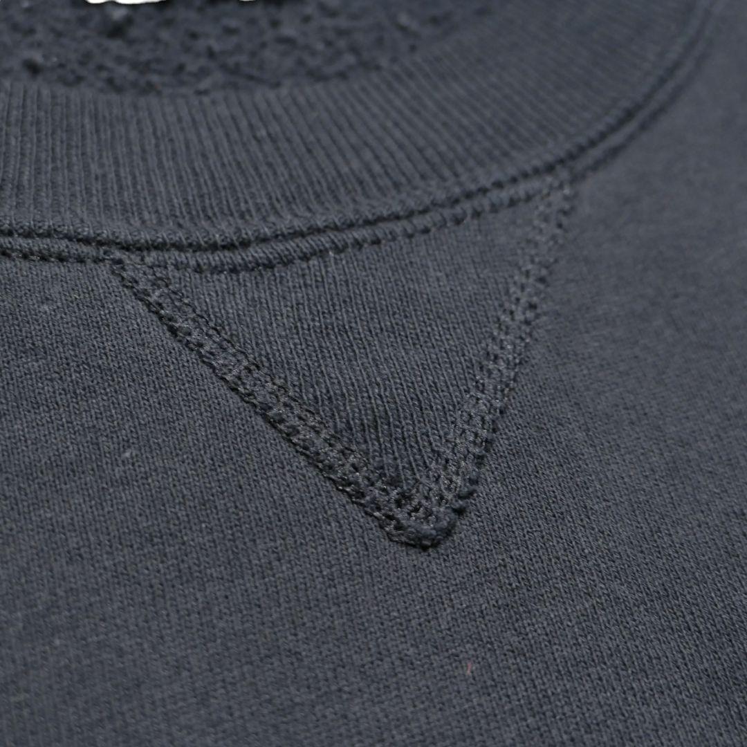 VINTAGE 90s XXL Logo Sweat "BLACK" -Russell Athletic-