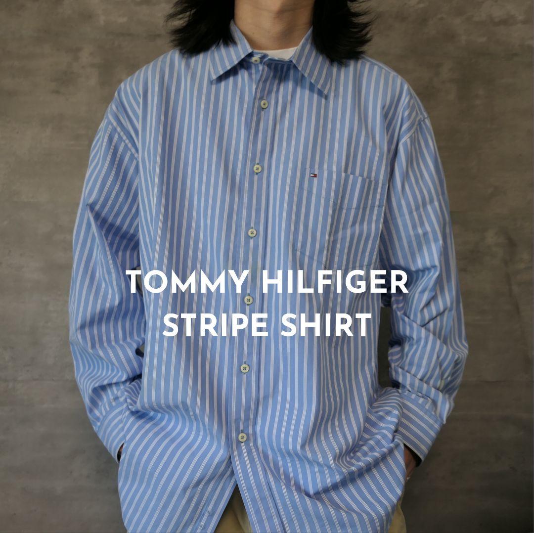 USED XL Stripe shirt -TOMMY HILFIGER-