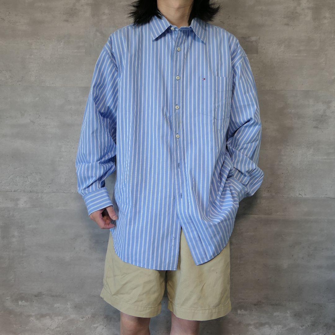 USED XL Stripe shirt -TOMMY HILFIGER-