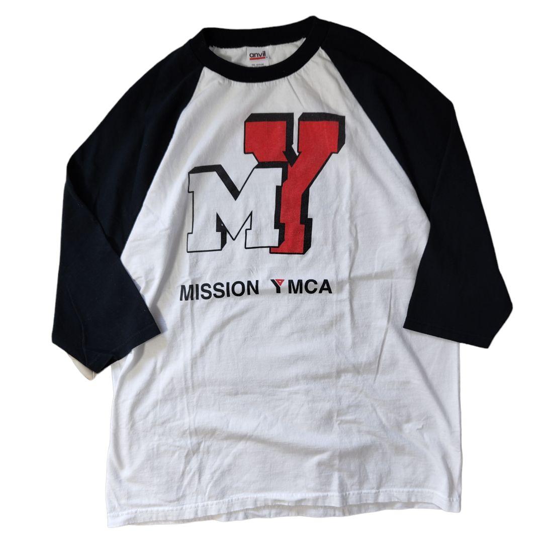 USED L Raglan sleeve T-shirt -anvil-