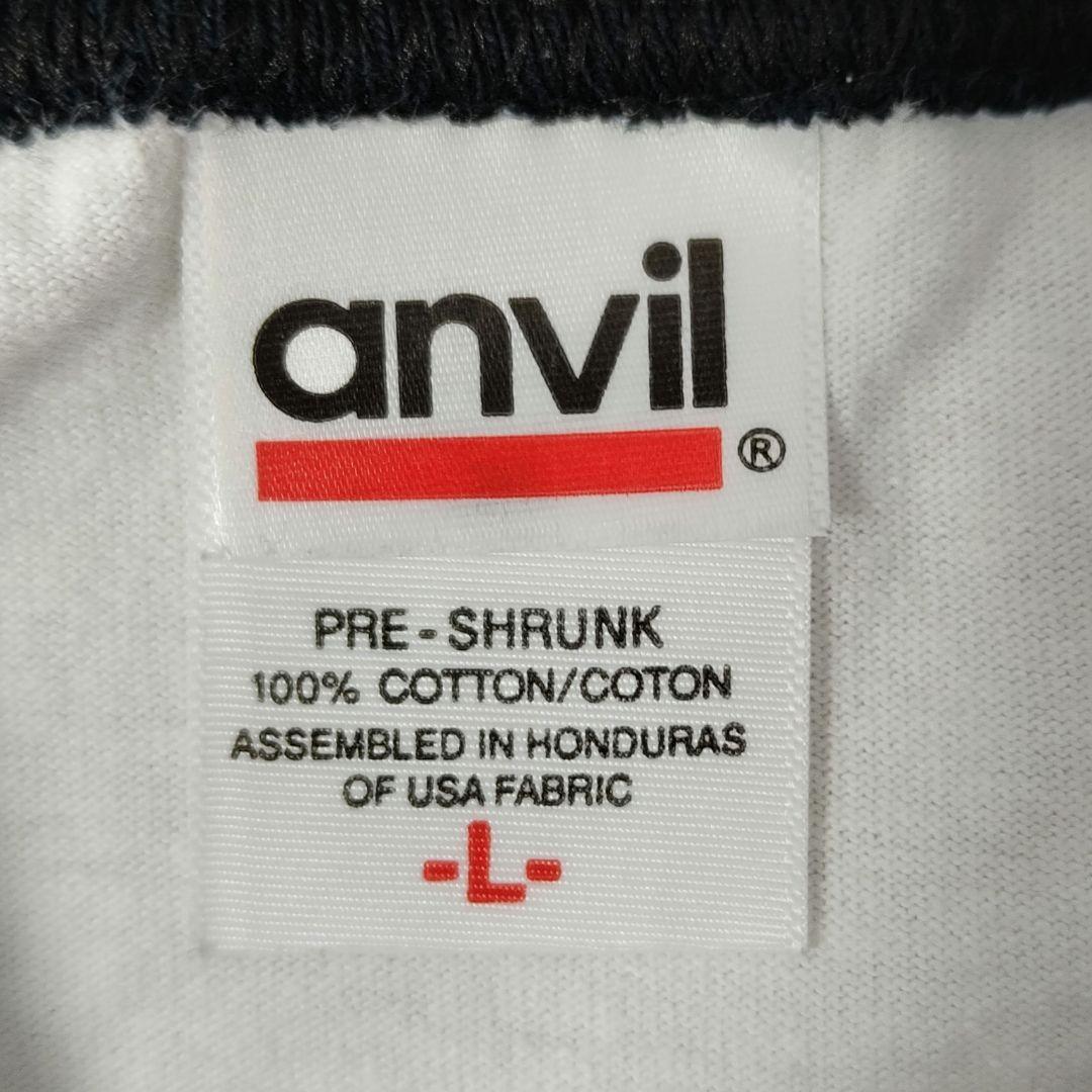 USED L Raglan sleeve T-shirt -anvil-