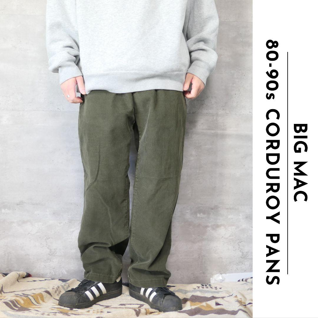 VINTAGE 80-90s 36inch Corduroy pants -BIG MAC-