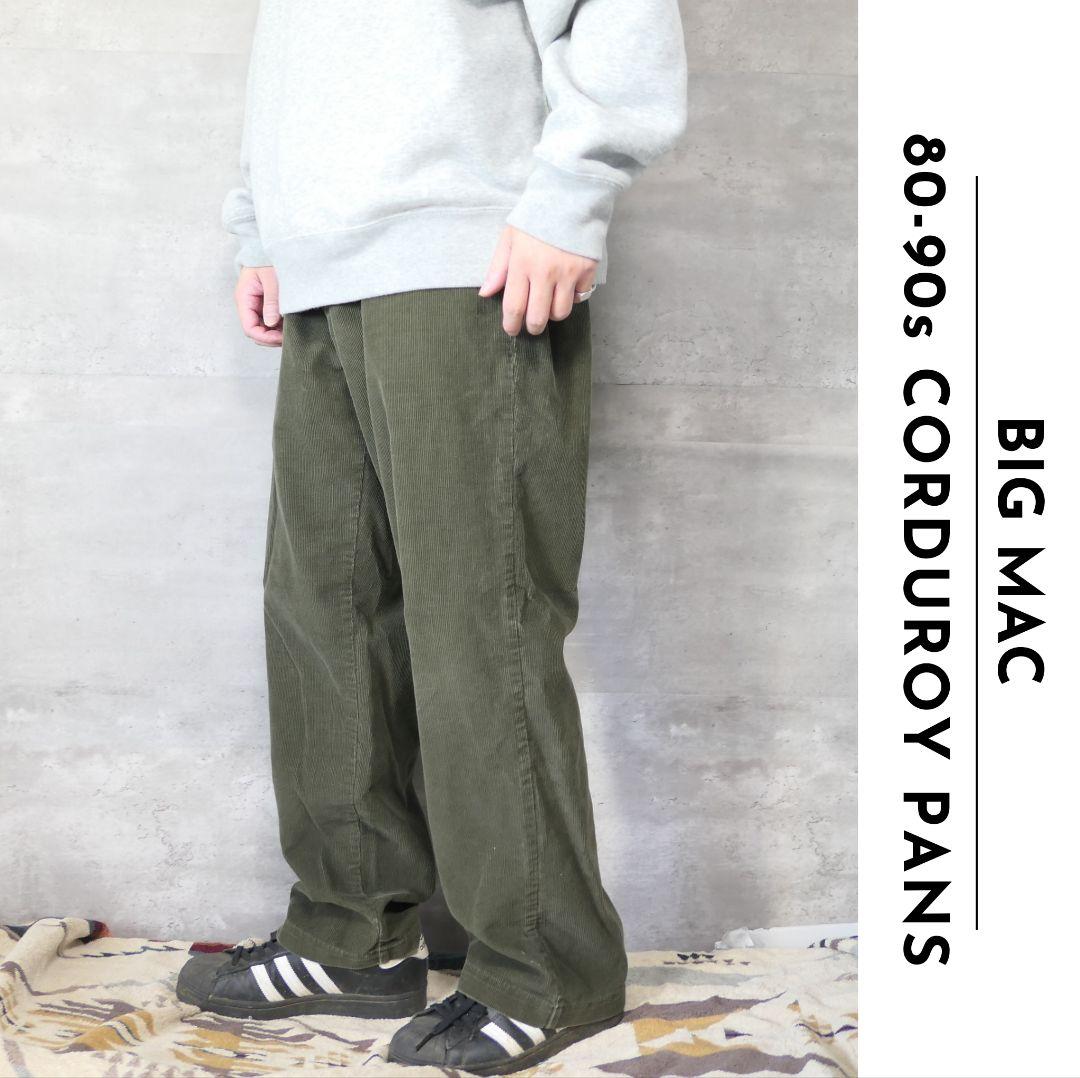 VINTAGE 80-90s 36inch Corduroy pants -BIG MAC-