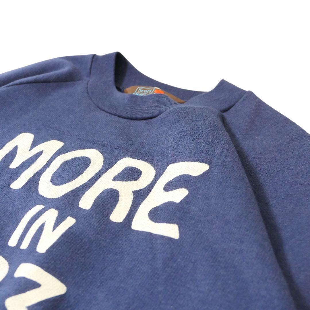 VINTAGE 80s L Printed sweat -Sears-