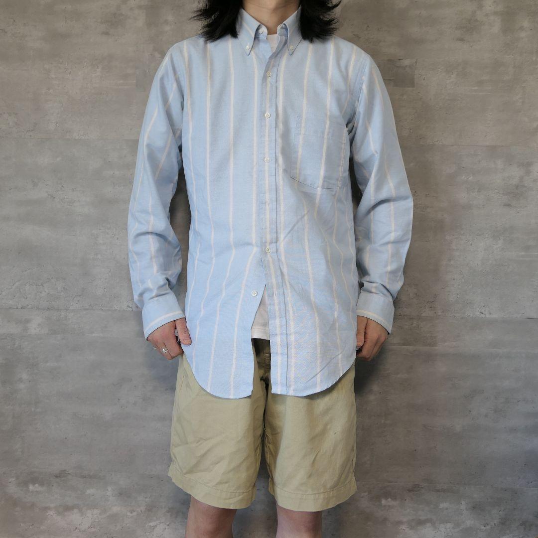 USED 15 1/2 Button down stripe shirt -Arrow-