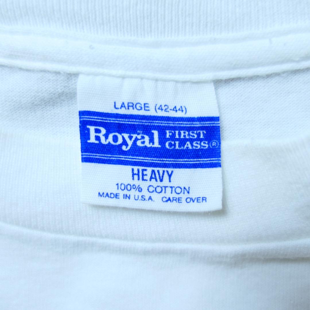 VINTAGE 90s L Message Tee -Cucumber vs. Men-