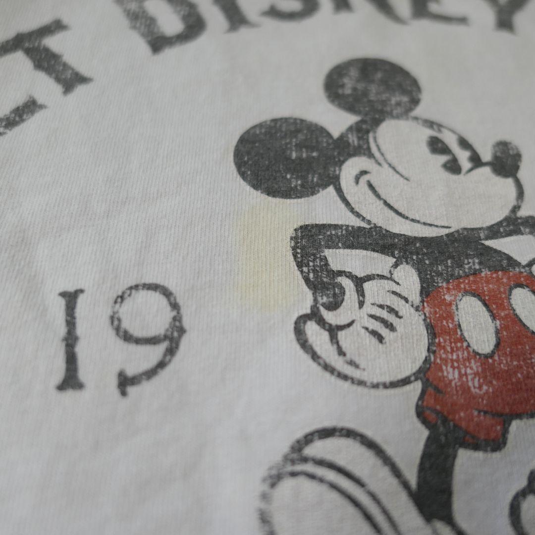 USED L Ringer T-shirt -Mickey Mouse-