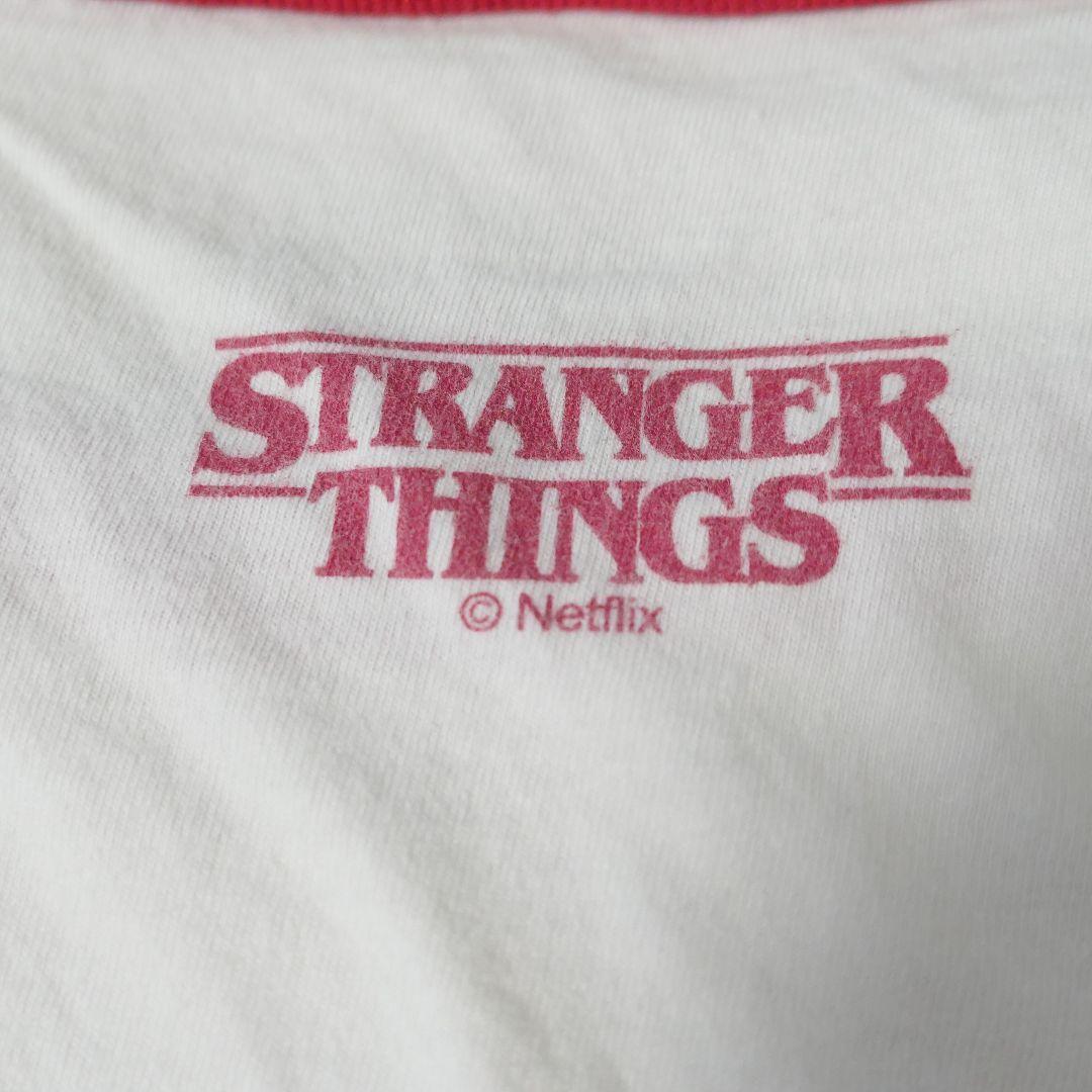 USED XL Ringer T-shirt -STRANGER THINGS × RED SOX-