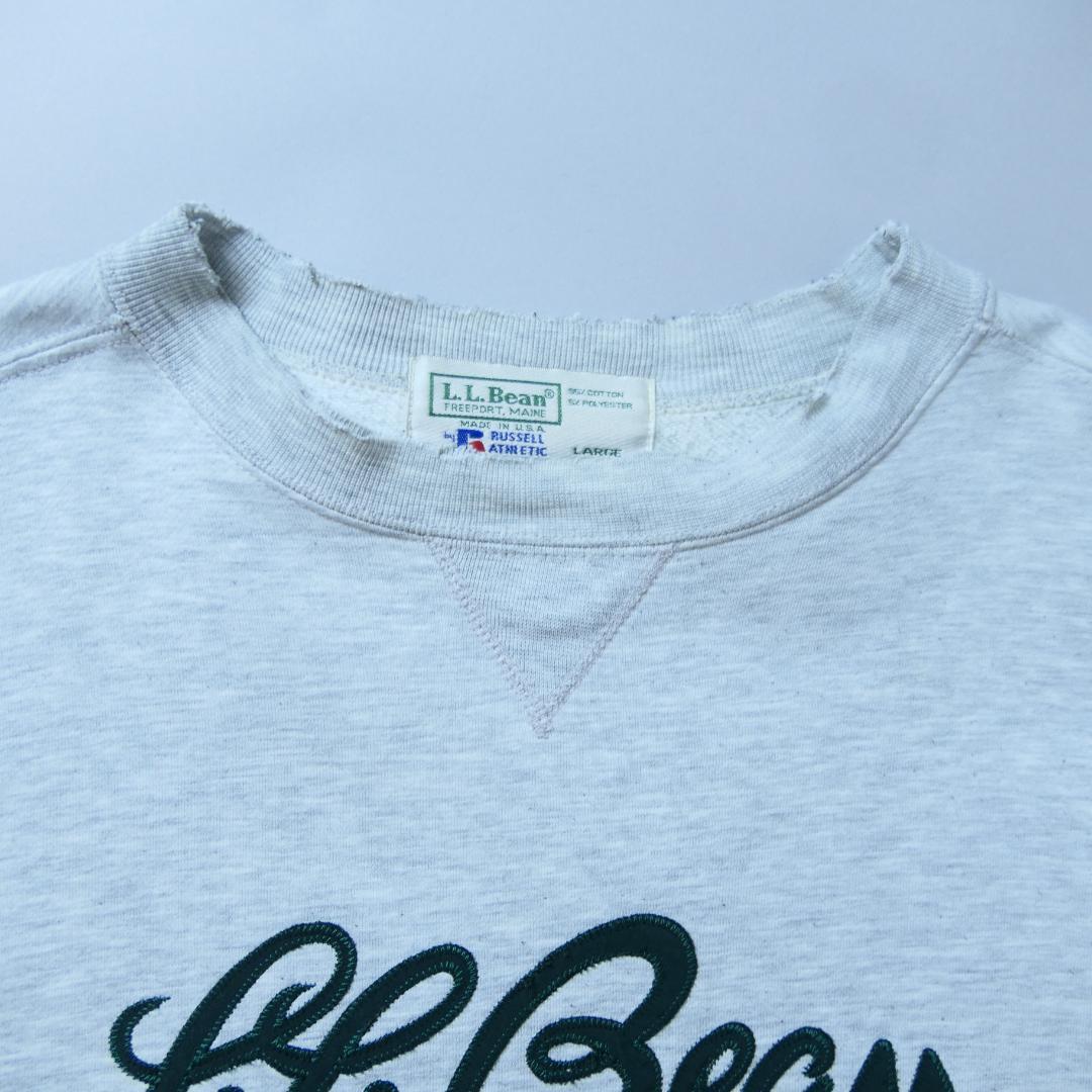 VINTAGE 90s L Logo Sweat -L.L.Bean × Russell Athletic-