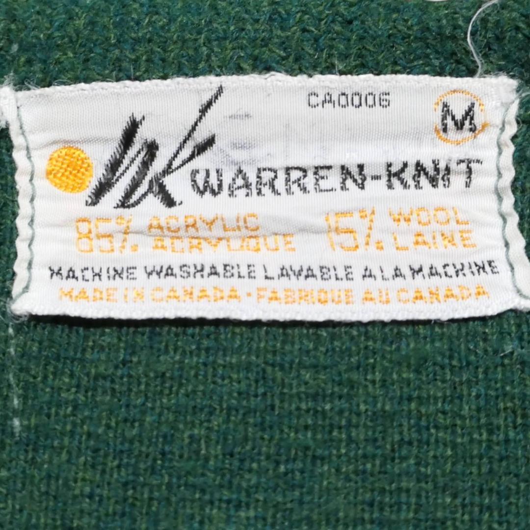 VINTAGE 60-70s M Wool × Aclyric Knit Cardigan -WARREN KNIT-