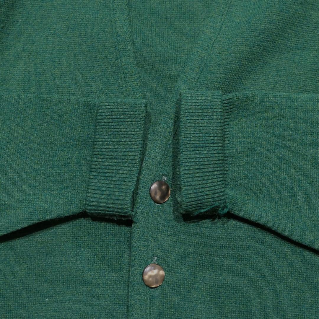 VINTAGE 60-70s M Wool × Aclyric Knit Cardigan -WARREN KNIT-