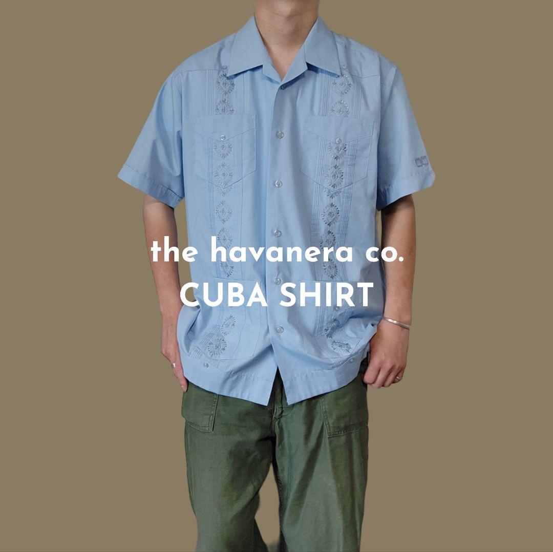 USED M Cuba shirt -the havanera co.-