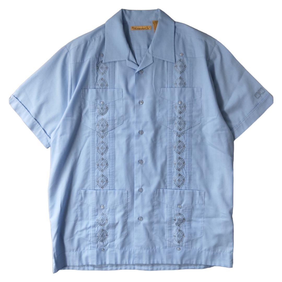 USED M Cuba shirt -the havanera co.-