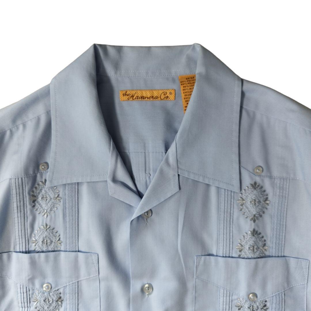 USED M Cuba shirt -the havanera co.-