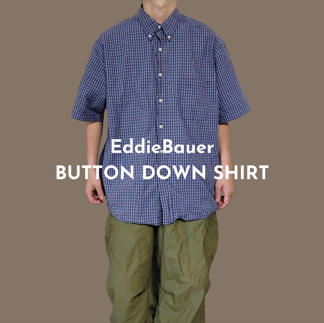 USED XL S/S Button down shirt -EddieBauer-