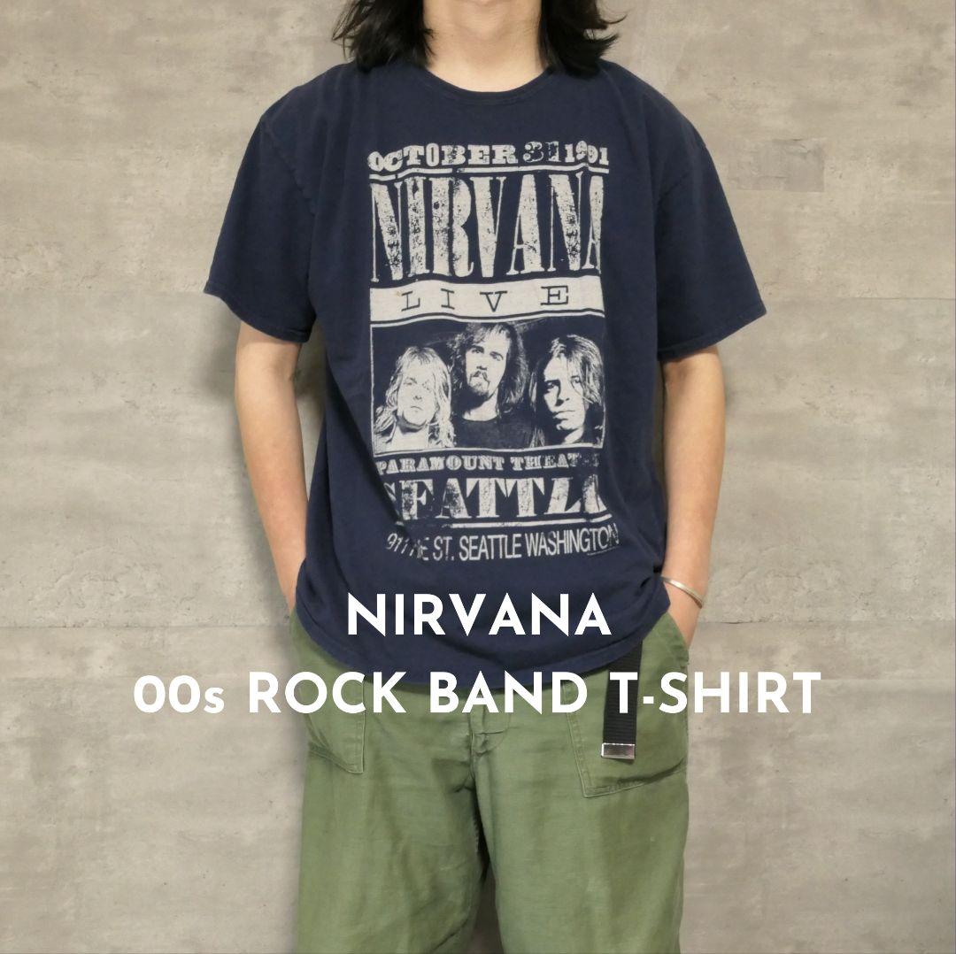 USED L Rock band T-shirt -NIRVANA-