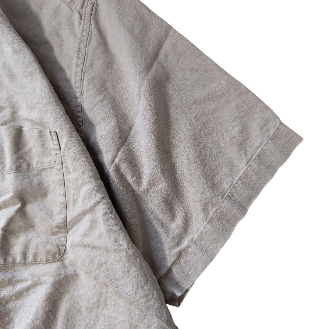 USED XL H/S Linen shirt -EddieBauer-