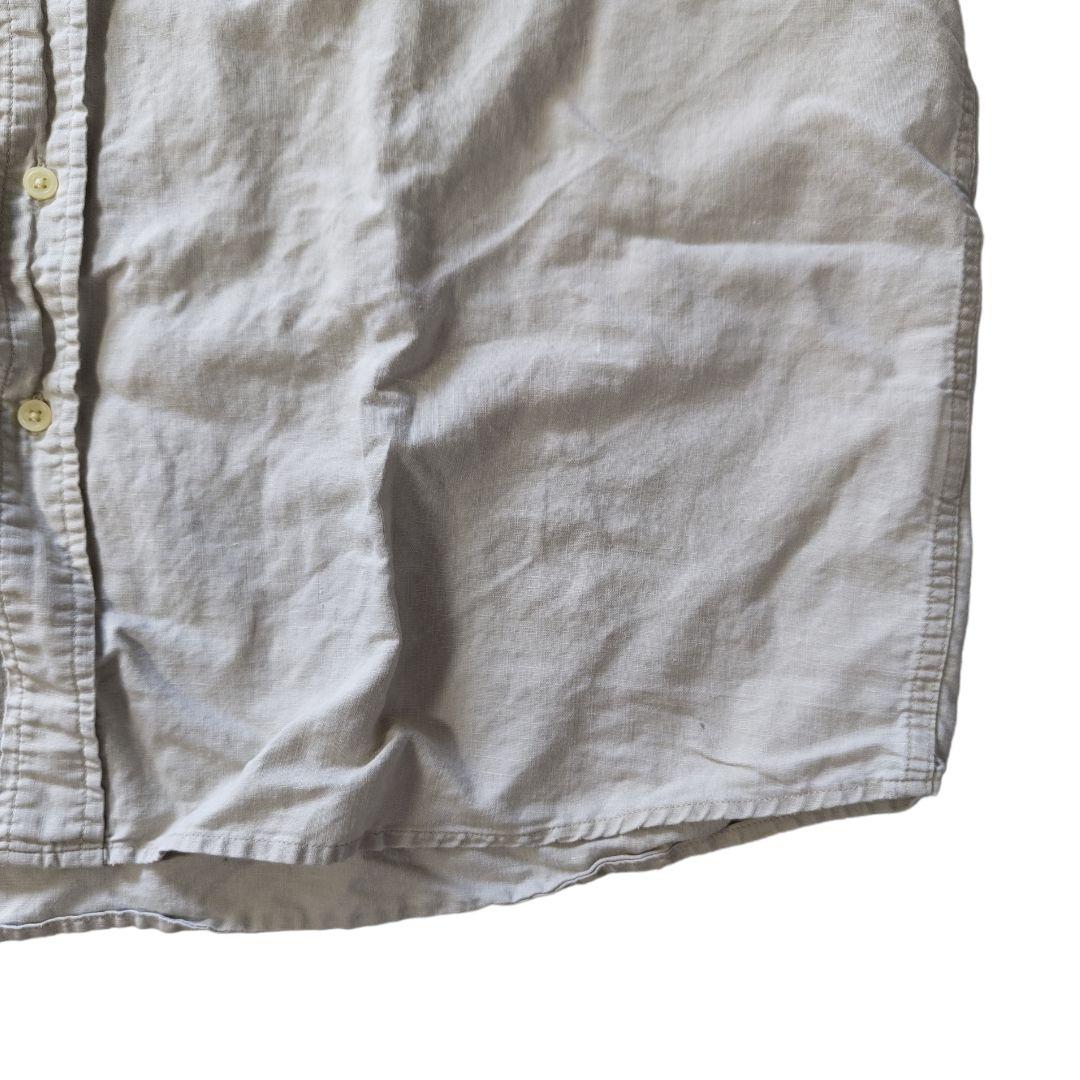USED XL H/S Linen shirt -EddieBauer-