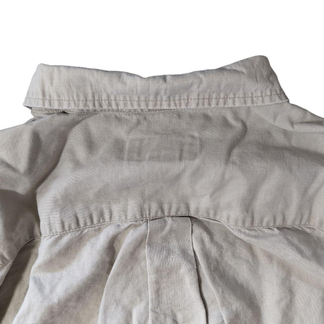 USED XL H/S Linen shirt -EddieBauer-