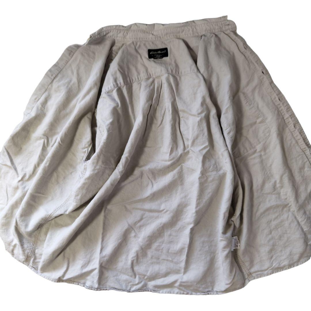 USED XL H/S Linen shirt -EddieBauer-