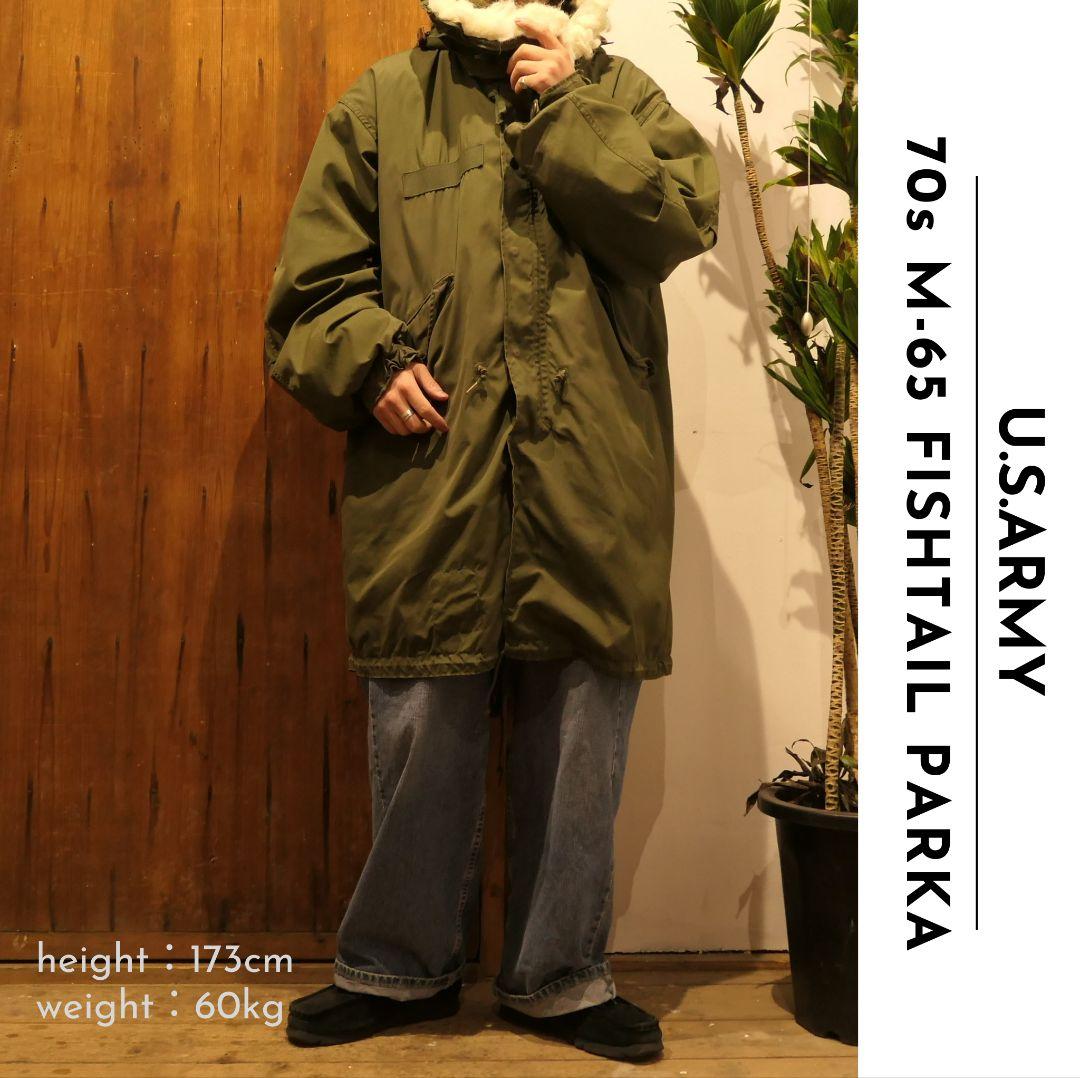 VINTAGE 70s M/R M-65 Fishtail Parka -U.S.ARMY-