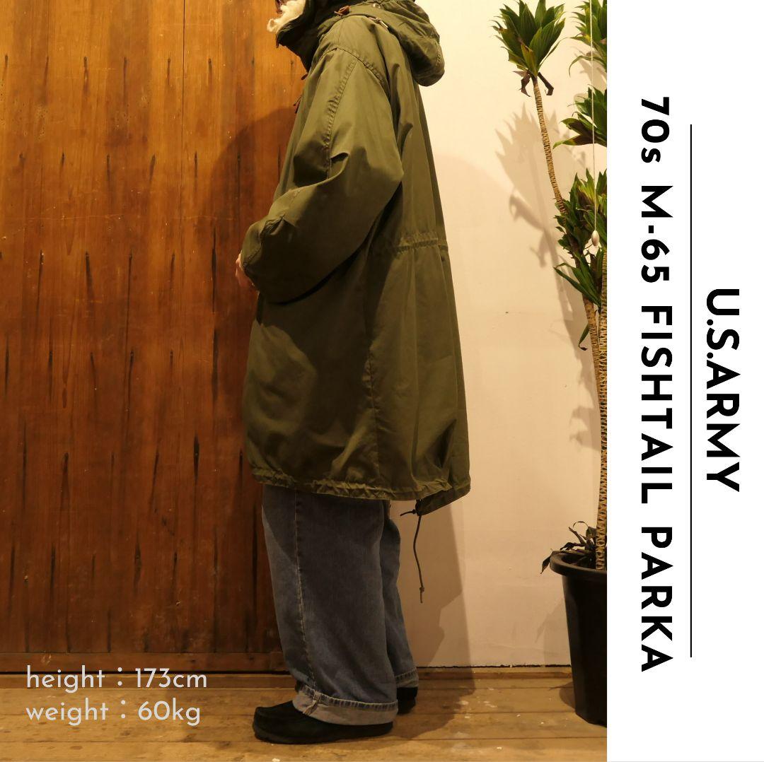 VINTAGE 70s M/R M-65 Fishtail Parka -U.S.ARMY-